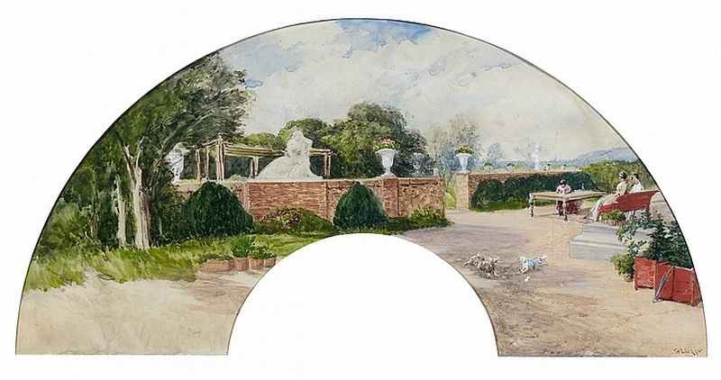 Vista di un parco animato